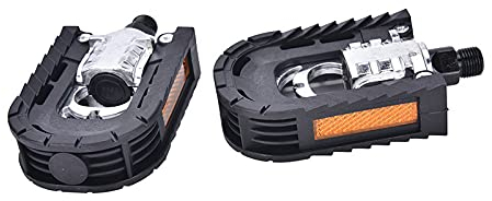 Chtom Fahrrad Fußpedal Mountain Bike Pedal Aluminiumlegierung Klapppedal Fahrradpedal (Color : Black, Size : Xs)