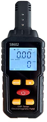 Iegefirm Compteur de DosimèTre de Rayonnement Geiger EMF MèTre Alarme Automatique Mesure en Temps RéEl Testeur de DéTecteur de Rayonnement