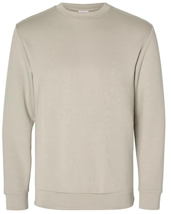 SELETED HOMME SLHEMANUEL Noos Sweat à col Rond Doux, Pure Cachemire., L