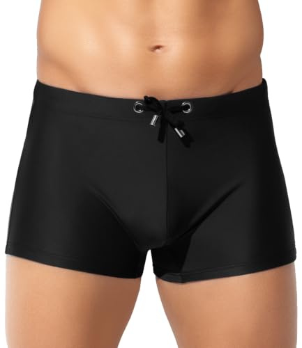Casey Kevin Maillot de Bain Homme Boxer Short de Bain Plage Swimming Trunks Séchage Rapide avec Cordon de Serrage Réglable