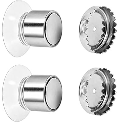2 PCS Porte Savon Aimanté Magnétiques à Ventouse en Acier Inoxydable 304, Support Magnétique pour Savon Solide, Accroche Mural sans Perçage pour Douche, Salle de Bain, Lavabo et Cuisine