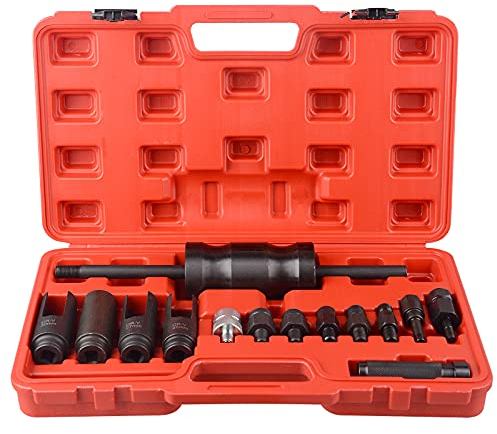 DAYUAN 14 TLG CDI Diesel Injektor Auszieher Injektionsabzieher Werkzeug Set Einspritzdüsen Injektoren Abzieher