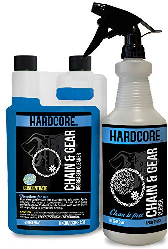 Hardcore Chain & Gear Cleaner Pro Kit + 32oz HD Spray Bottle One Color, 32oz