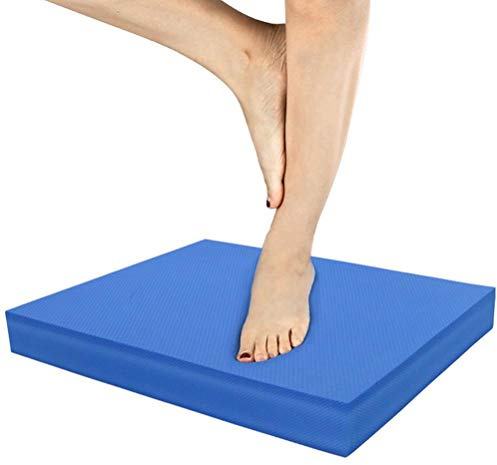 Faruxue Alfombrilla de equilibrio – Espuma TPE de gran tamaño almohadilla de equilibrio, alfombrilla de yoga gruesa antideslizante para estirar y tonificar, pilates, entrenamiento de estabilidad de