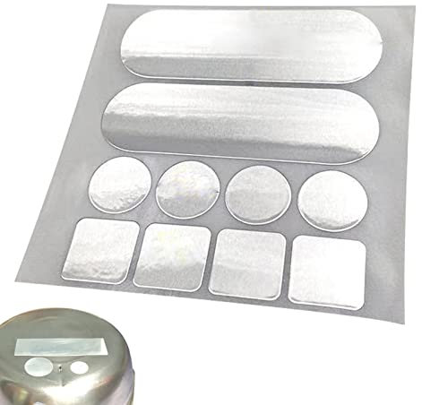 Nastro in lamina di alluminio - 10 nastri metallici, resistenti nastri metallici per sistemi di HVAC, valvole tergicristallo ad alta temperatura, avvolgitubo impermeabile, sigillatura delle