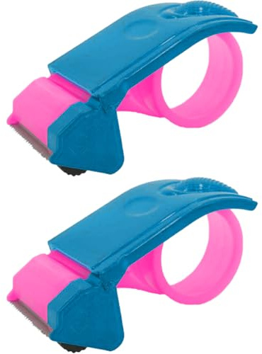 Tätningspackare tejpdispenser 2 st bredd rulle tejp skärare förpackning paket rulle tejp skärare manuell packning tejphållare