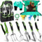 USHOP Set di Attrezzi da Giardino,Attrezzi e Utensili da Giardino,Attrezzi da Giardinaggio,Set di Attrezzi da Giardinaggio,Mini Attrezzi da Giardino,Utensili da Giardino con Borsa da Giardino