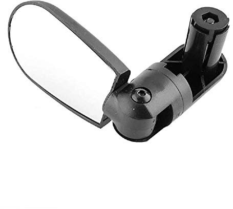Bike Rearview Mirror Bicycle Handlebar End Rear View Mirror 180 Degree Adjustable Rotatable Handlebar Mounted Cycling Mirror for Mountain Road Bike