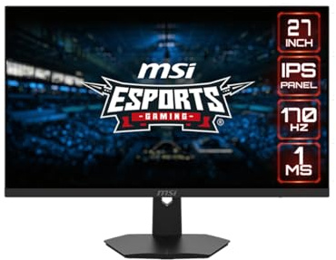 MSI G274, 27 Gaming Monitor, 1920 x 1080 (FHD), IPS, 1ms, 170Hz, FreeSync Premium, HDMI, Displayport, Tilt