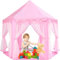 Retoo Zelt für Kinder, Glitzer Castle Kinderzimmer, Kinderhaus, Spielzeug für Innen und Außenspiele, Spielzelt, Prinzessinnenschloss für Mädchen, Kinderzelt, Geschenk für Kinder, Schloss Zelt 140cm