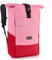 RANZN® – Miami – Premium Rolltop Rucksack für Damen & Herren, Anti-Diebstahl Wanderrucksack, Backpack mit Laptopfach, Rosa-Rot