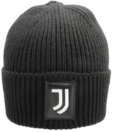 JUVENTUS Hut Skipper Patch Leder Bestickt 100% PC 133493, Schwarz, One Size