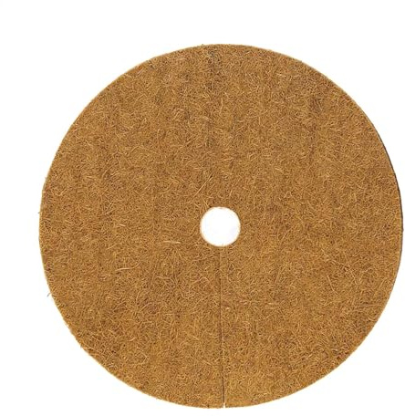 Tappetino per pacciamatura in noce di cocco, 10 pezzi, 17,8 – 48,3 cm, copertura per piante in fibra di cocco, per vasi di fiori