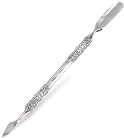 Professional Stainless Steel Cuticle Pusher and Remover Tool for Manicure and Pedicure, Dual-Ended Design for Precise Nail Care
