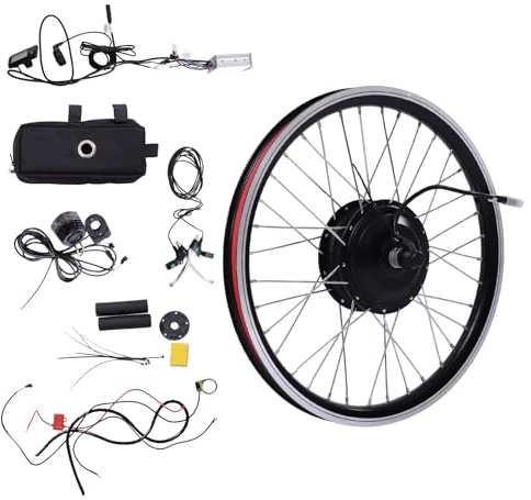 E-Bike - Kit de conversión para bicicleta eléctrica de 20 pulgadas, motor de rueda delantera, LCD, 36 V, 350 W, para bicicleta de dos ruedas