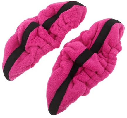 TOYANDONA Lot de 2 Protège-Lames de Patins à Glace Élastiques Rose pour Garçon et Filles, Housses Souples 24,4 X 14 Cm, Accessoires de Protection pour Patinage Artistique et Hockey sur