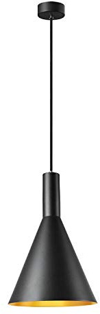 SLV luminaria de suspensión PHELIA 280 E27 / Lámpara de salón, iluminación de interior, luminaria colgante de comedor, led, luminaria de techo / E27 23 W dorado