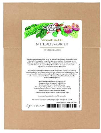 Giardino medievale - set di semi con 7 piante per l'orto medievale