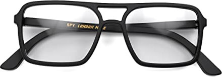 LONDON MOLE® Spy gafas de lectura | Cool lectores de piloto en forma de cuadrado | Unisex para hombres y mujeres | Bisagras de primavera