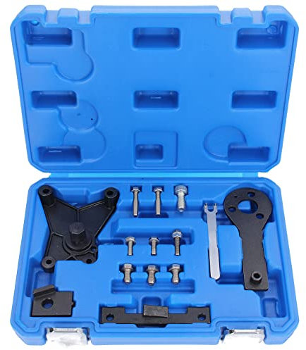 GEPCO Motor Zahnriemen Einstellwerkzeug Nockenwellen Arretierwerkzeug Steuerkette Wechsel Set Kompatibel mit FIAT 500 Panda Punto Idea Ford Ka 1.2 1.4 Grande Punto Evo Doblo 263 223 Seicento, Lancia