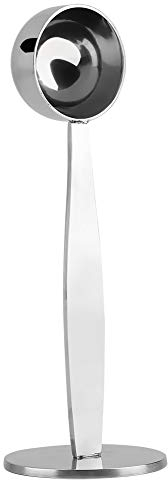 Kaffeelöffel Mit Tamper,Kaffeeloeffel Und Tamper, Kaffeeportionierer, 2 In 1 Kaffee-Messlöffel Scoop Edelstahl Stampflöffel zum Messen von Kaffeebohnen-Pulver-Löffel Tee-Zucker