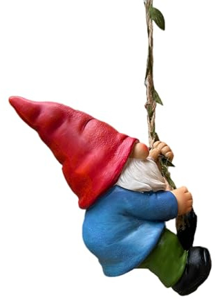 Hanging Gnome Garden Statue Decoration,Climbing Gnomes Statue Figurine Ornament for Indoor Outdoor Home Garden Decor