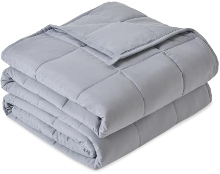 Sivio Manta pesada para adultos, 5,5 kg, transpirable, con peso, material suave con perlas de vidrio, para todas las estaciones, sofá cama, 120 x 180 cm, color gris