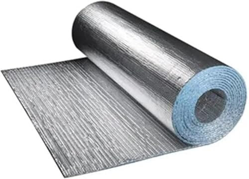 barriera al Vapore Isolamento Termico Foglio per Solai Isolamento Riflettente in Alluminio Rotoli Isolamento (0,5 m)