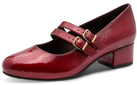 Jana Mary Jane Femme Petit Talon Vegan, Fire Patent, 38 EU