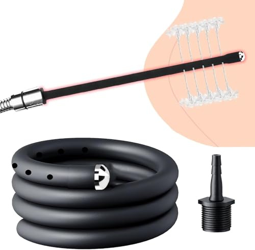 Sadodo 50cm Silicone Anal Douche,Enema Colon Cleansing Anal Irrigation