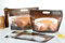 Balsat Lot de 50 sacs en plastique réutilisables pour poulet rôti - Robuste et respectueux de l'environnement - Idéal pour transporter des aliments chauds et frais (35 x 29 + 10)