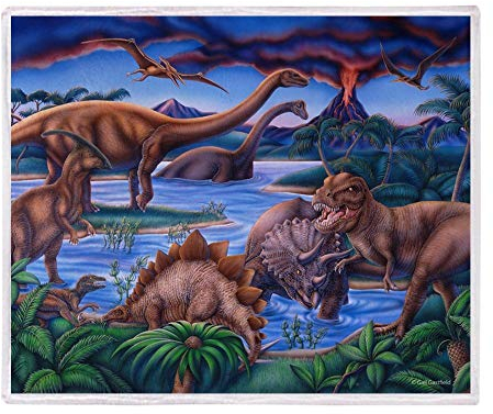 YISUMEI Decke 150x200 cm Kuscheldecken Sanft Flanell Weich Fleecedecke Bettüberwurf Dinosaurier
