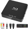[Upgrade] Mini DVD Player, BLU-Ray HD DVD Player, 1080P Home Theater Disc Blue Ray Video Player with HDMI AV Output, Support USB Device, NTSC PAL System with HDMI AV Cables + Remote