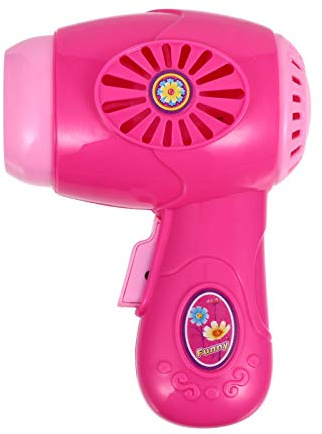 NUOBESTY Phon Giocattolo per Bambini Mini Casa 4.72In Asciugacapelli Elettrico con Suono Simulazione Gioco di Ruolo Educativo per Sviluppo Coordinazione Mano-Occhio