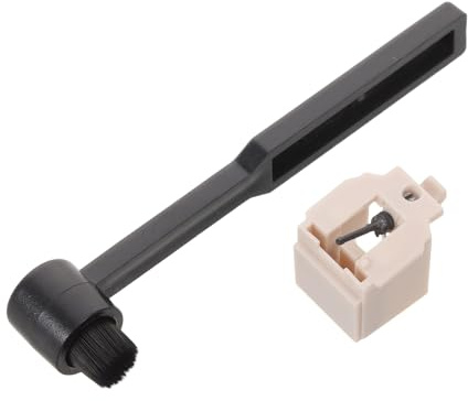 GARVALON Set Pulizia Giradischi Spazzola in Velluto per Vinili, Stilo e Pulitore Puntine, Accessori per Mantenimento Suoni Nitidi in Casa