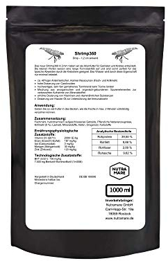 Nutramare Aquarium360 Krebse & Shrimps 250ml Garnelenfutter | Granulatfutter für Garnelen und Krebse, Farbverstärkend mit Spirulina
