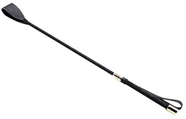 QOTSTEOS Peitsche aus Leder, Reitgerte, Reitgerte aus Kunstleder, mit rutschfestem Griff, für Outdoor-Sport und Reiten (Größe: 30 cm)