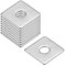 QUARKZMAN 10Stk Quadrat Unterlegscheibe M6x20x20x1.5mm 304 Edelstahl Quadrat Platte Unterlegscheiben Flach Pad Abstandshalter Dichtung für Hardware Verschluss