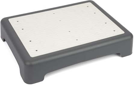 Strongtek Taburete de Medio Paso para Adultos y Ancianos, escalón móvil de plástico, Taburete de Oficina ergonómico, 3 Alto, Antideslizante, Compacto y Ligero, 350 Libras de Capacidad