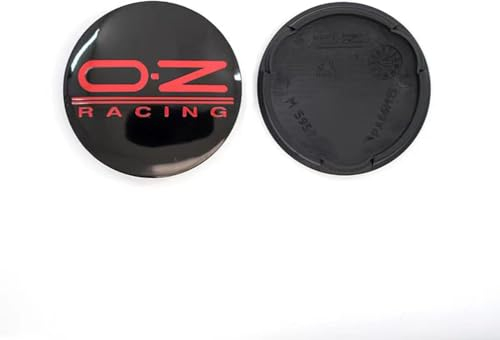 SANNITOU 4 Stück Auto Radnabenkappen für OZ Racing M595 62mm,nabendeckel, Auto Radkappen mit Logo, Radnaben Mittel Abdeckungen Radnabendeckel Felgenkappen Autozubehör Wasserdicht Staub
