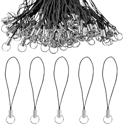 QEQSHQO 50pcs Cordino Portachiavi Cordino per Cellulare Cinghie per Cellulare Polso Laccetti Cellulare Cordini Portachiavi Telefono Cavo Cellulare Pendenti per Usb Portachiavi Fai da Te