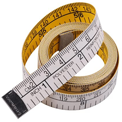 WOEIFGV Righello piatto morbido per misurare il corpo, metro da sarto, 150 cm, metro a nastro da cucito