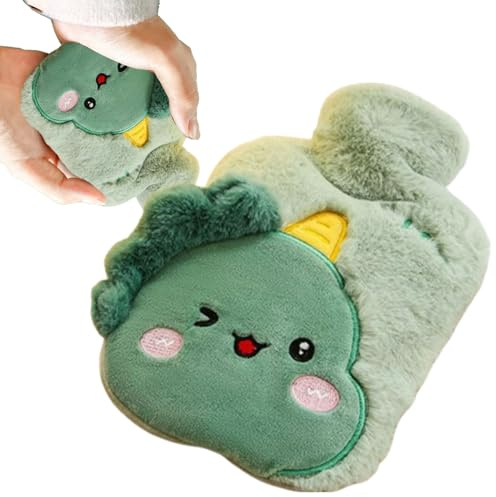 Hot Water Bag - Hand Feet Warmer Bottle, Animal Cover Design, Portable Cold Weather Comfort, Soft Heat Retention for Neck and Shoulder, Relaxing Accessory for Home and Travel Use