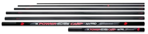 Nytro Power Edge Carp 80 Margin 8m +2 Kit | Powerful Carp Margin Pole | Fully Bushed and Pre-Fitted 2 Kit | Nytro Roller Puller | Reinforced Sections | Extra Thick Walls | Put-Over Joints | 20400011