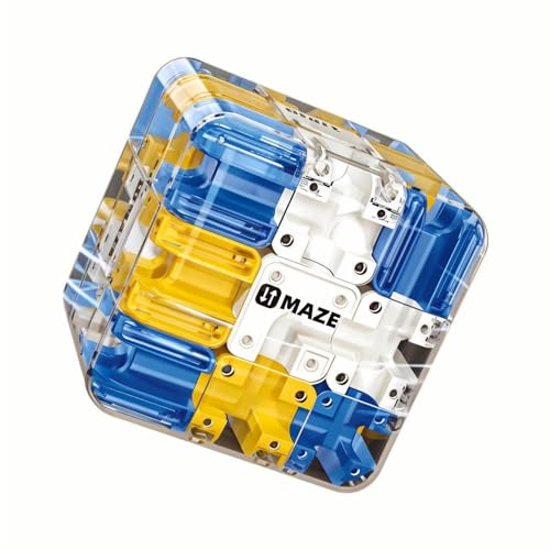 Cubo de laberinto 3D, cubo de laberinto de bolas con bolas giratorias, grandes laberintos 3D de laberintos de bolas interactivas juego de pensamiento para niños cumpleaños y entrenamiento