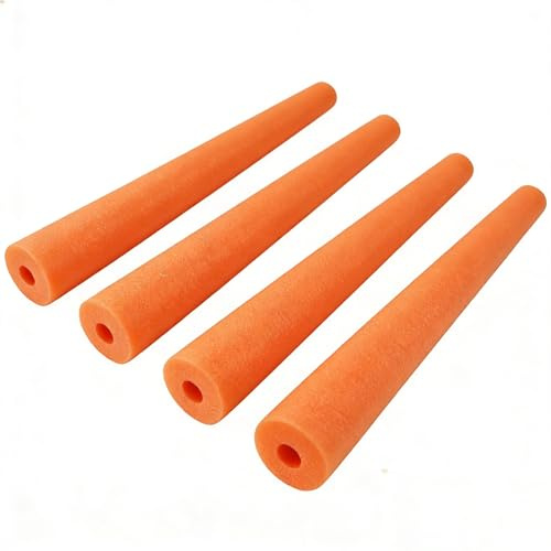 Pool Noodles, 4PCS Hollow Foam Swimming Noodles, Flexible Floating Swimming Pool Noodle Foam Sticks for Kids Adults, Soft Float Aid Woggle Training Swim Noodle Foams Tube Exercise Water Toy