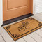 LuxUrux Welcome Mats Outdoor Coco Coir Doormat, with Heavy-Duty PVC Backing - Natural - Perfect Color/Sizing for Outdoor uses. (44 x 75, Script Welcome)