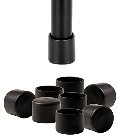 IPEA Tapones para sillas y Muebles de Goma Blanda – 16 Unidades – Almohadillas Redondas para Patas de Madera, plástico o Hierro de sillas y mesas – Antiarañazos y antiruido para Suelos – Diámetro 25