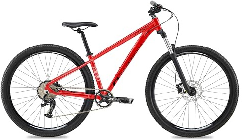 Eastern Bikes Alpaka 29 Lightweight MTB Mountain Bike, 9-Speed, Hydraulic Disc Brakes, Front Suspension Available in 4 Frame Sizes. (15, Red)