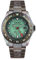 Out of Order GMT Venezia Swiss Made Steel Quarz Grün Datumsanzeige Vintage Herrenuhr, Vintage